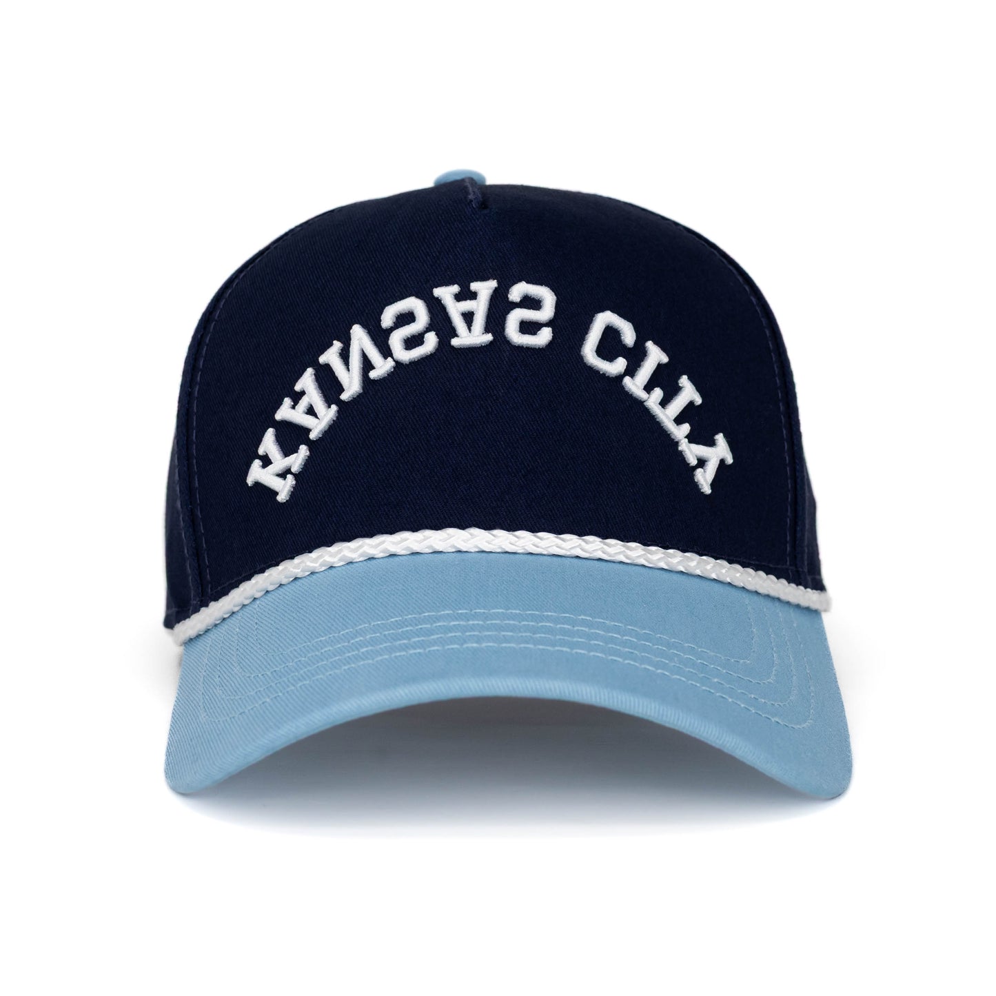 Kansas City Rope Hat - Navy x Powder Blue/White