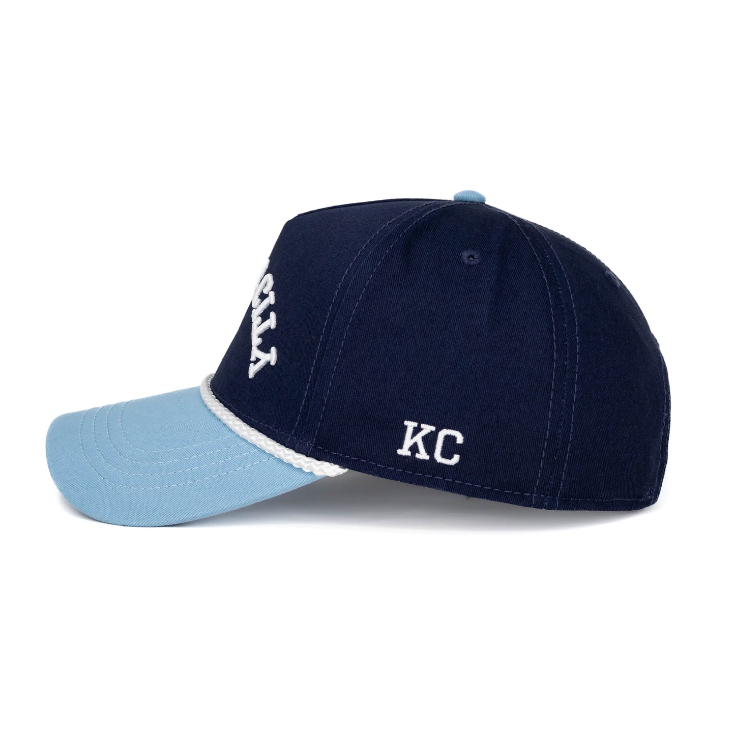 Kansas City Rope Hat - Navy x Powder Blue/White