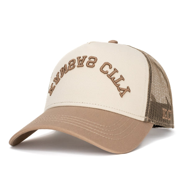 Kansas City Trucker - Off-White x Brown – CityBrimCo.