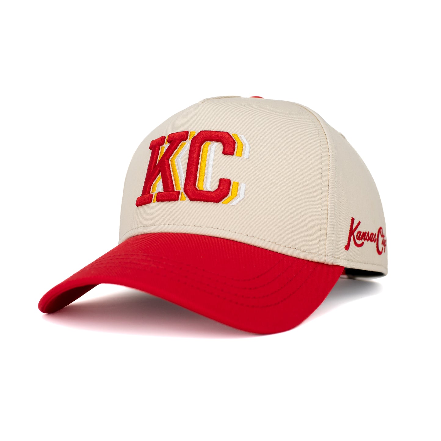 3D KC Snapback - Off-White x Red/Yellow