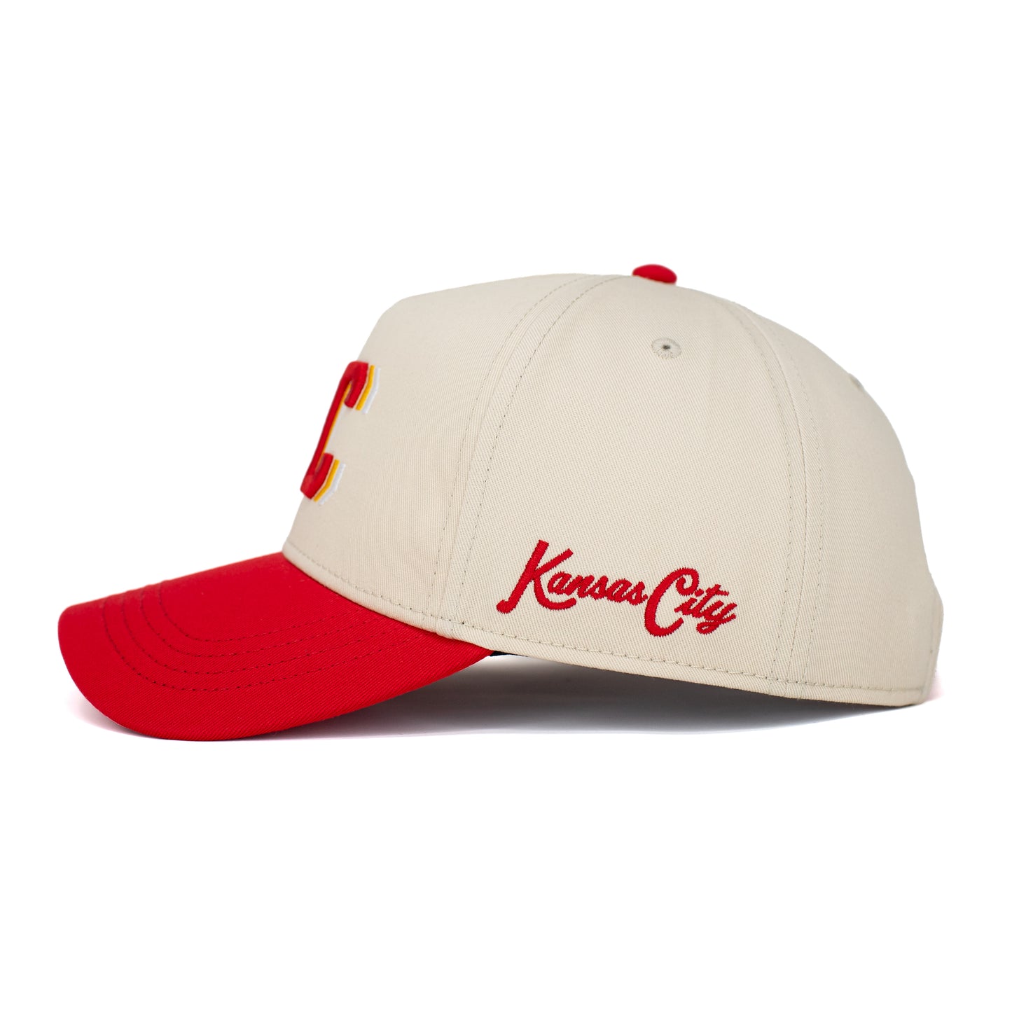 3D KC Snapback - Off-White x Red/Yellow